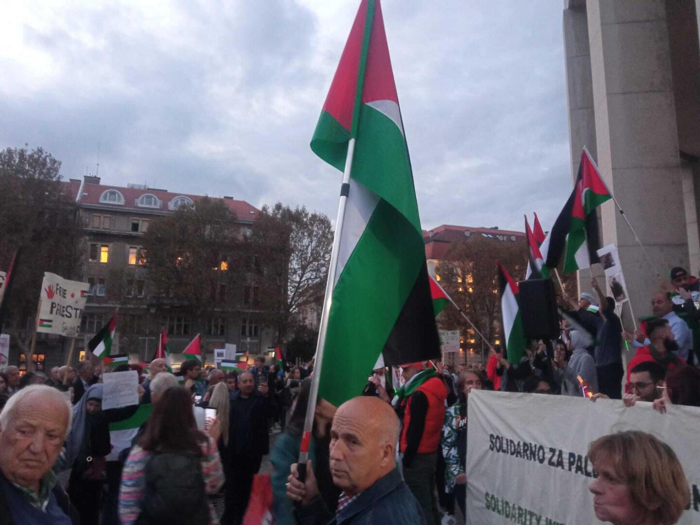Miting za Palestinu u Zagrebu - slika 3