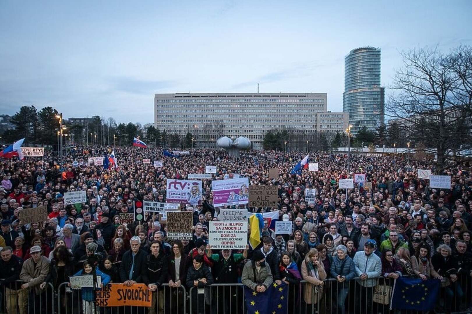 Masovni protesti u Bratislavi - slika 1