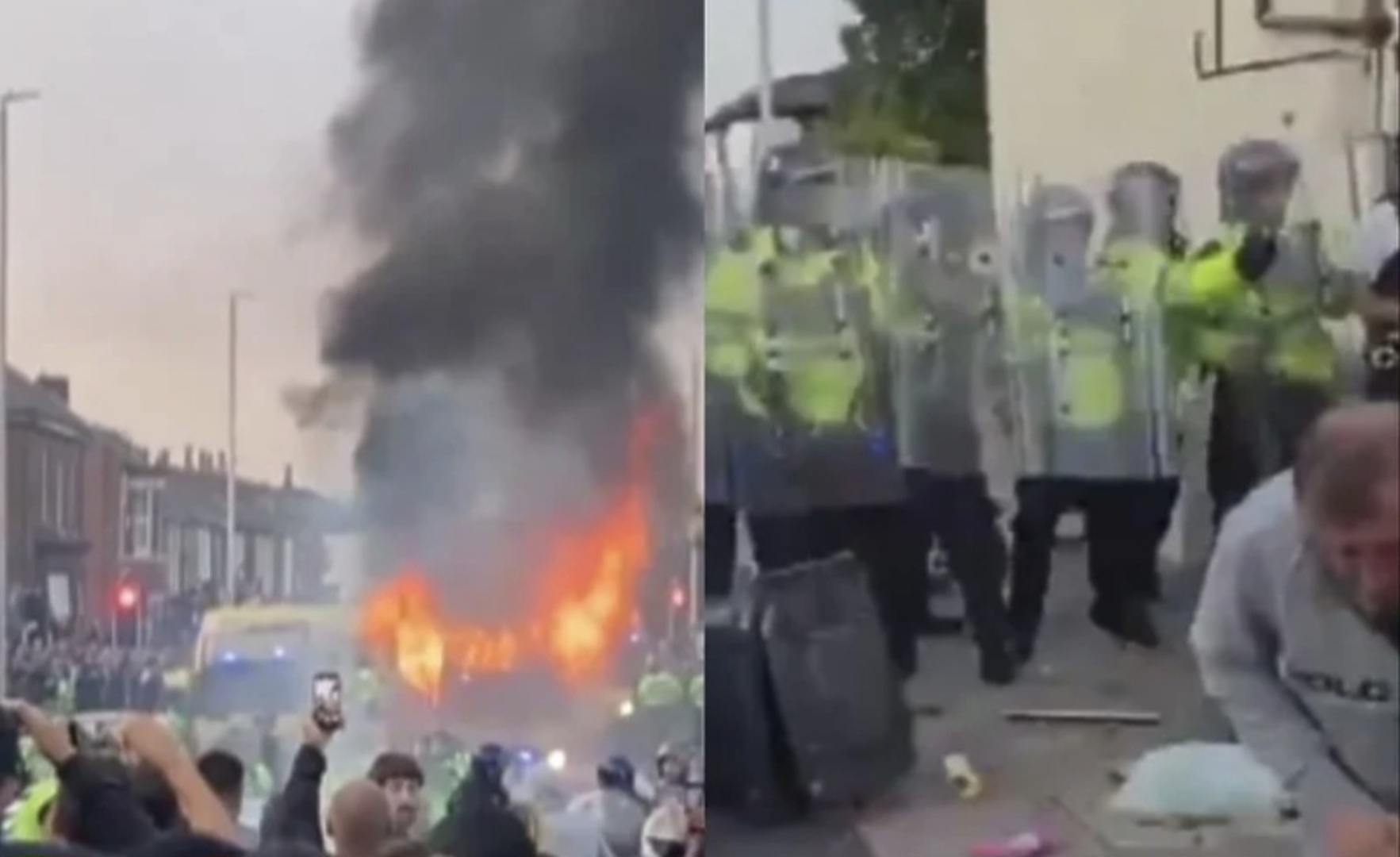 Demonstranti gađali džamiju ciglama i povrijedili policajce nakon ubistva djevojčica - slika 1