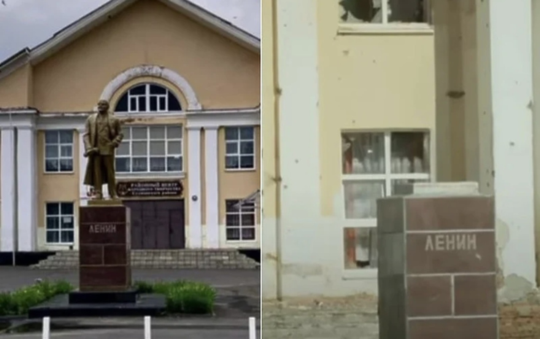 Ukrajinci srušili spomenik Lenjinu u osvojenom ruskom gradu Sudži - slika 1