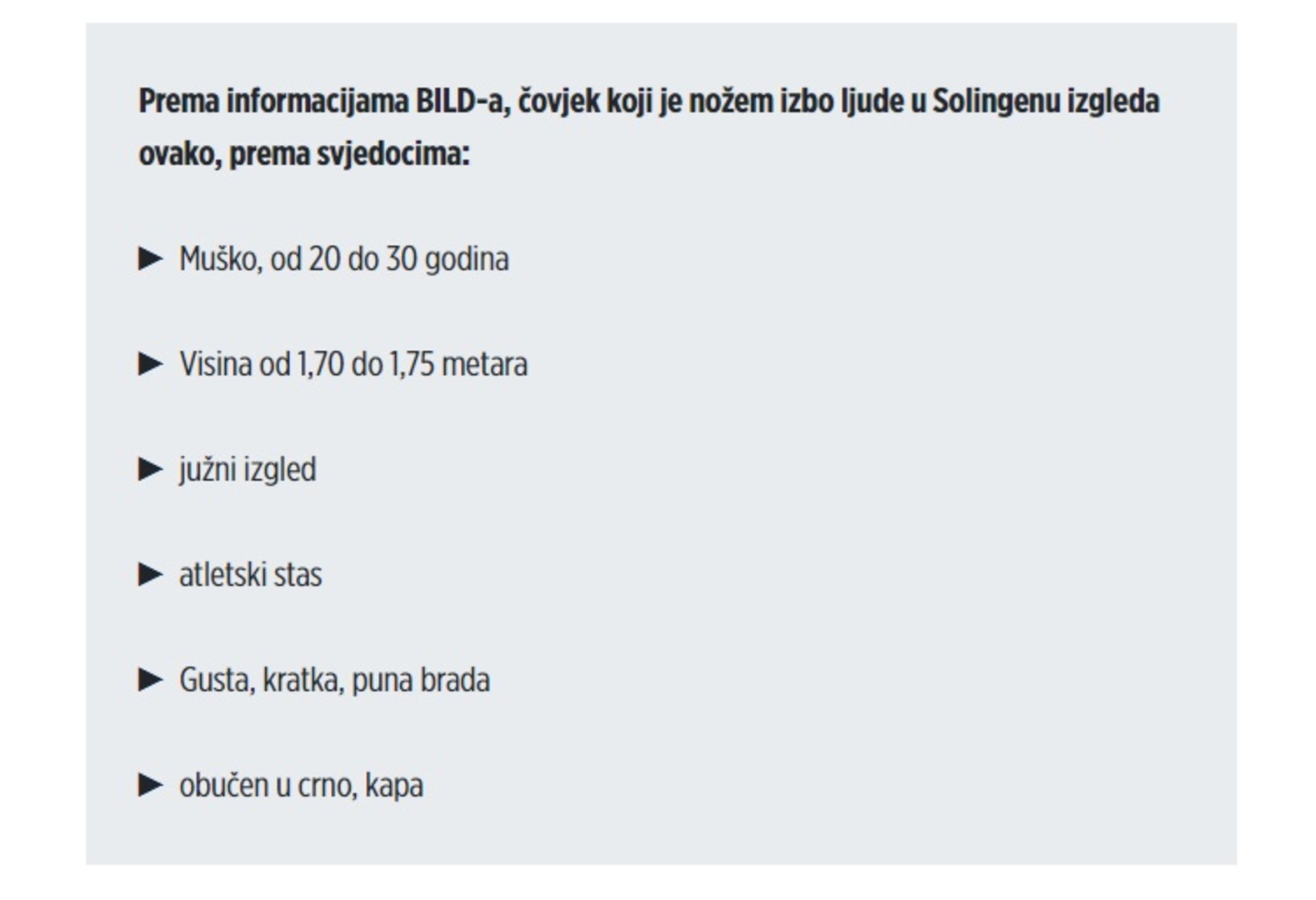Die Welt: Napadač u Njemačkoj vikao "Allahu Ekber" - slika 1