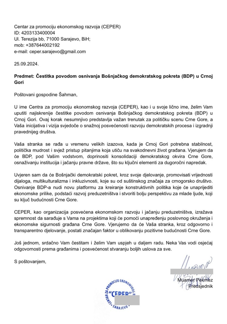 Šahman: Bošnjačka dijaspora podržava BDP - slika 2