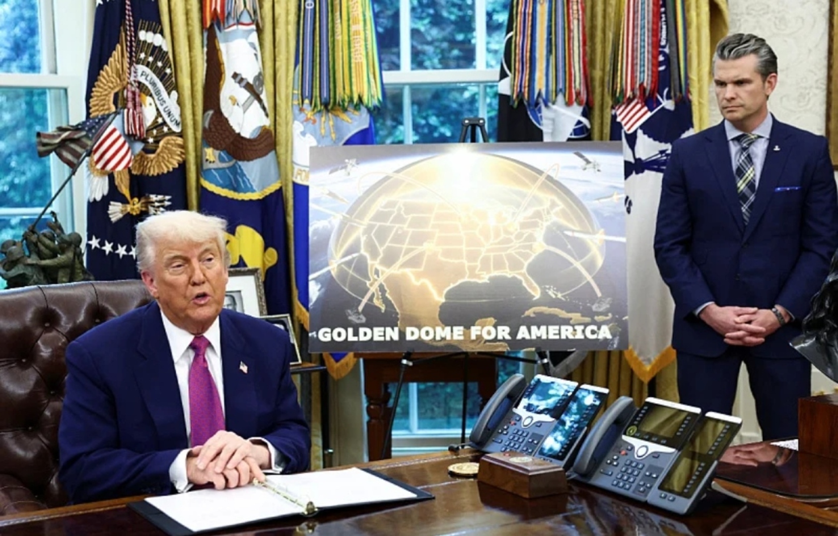 Trump predstavio "Golden Dome" protivraketni sistem: "Skida" projektile ispaljene s drugog kraja svijeta - slika 1