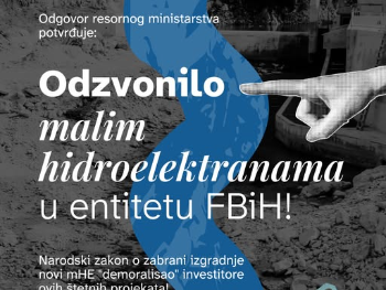 Zabranjena izgradnja najmanje 150 malih hidroelektrana u FBiH