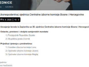 CIK oduzima mandat Dodiku. Počela sjednica