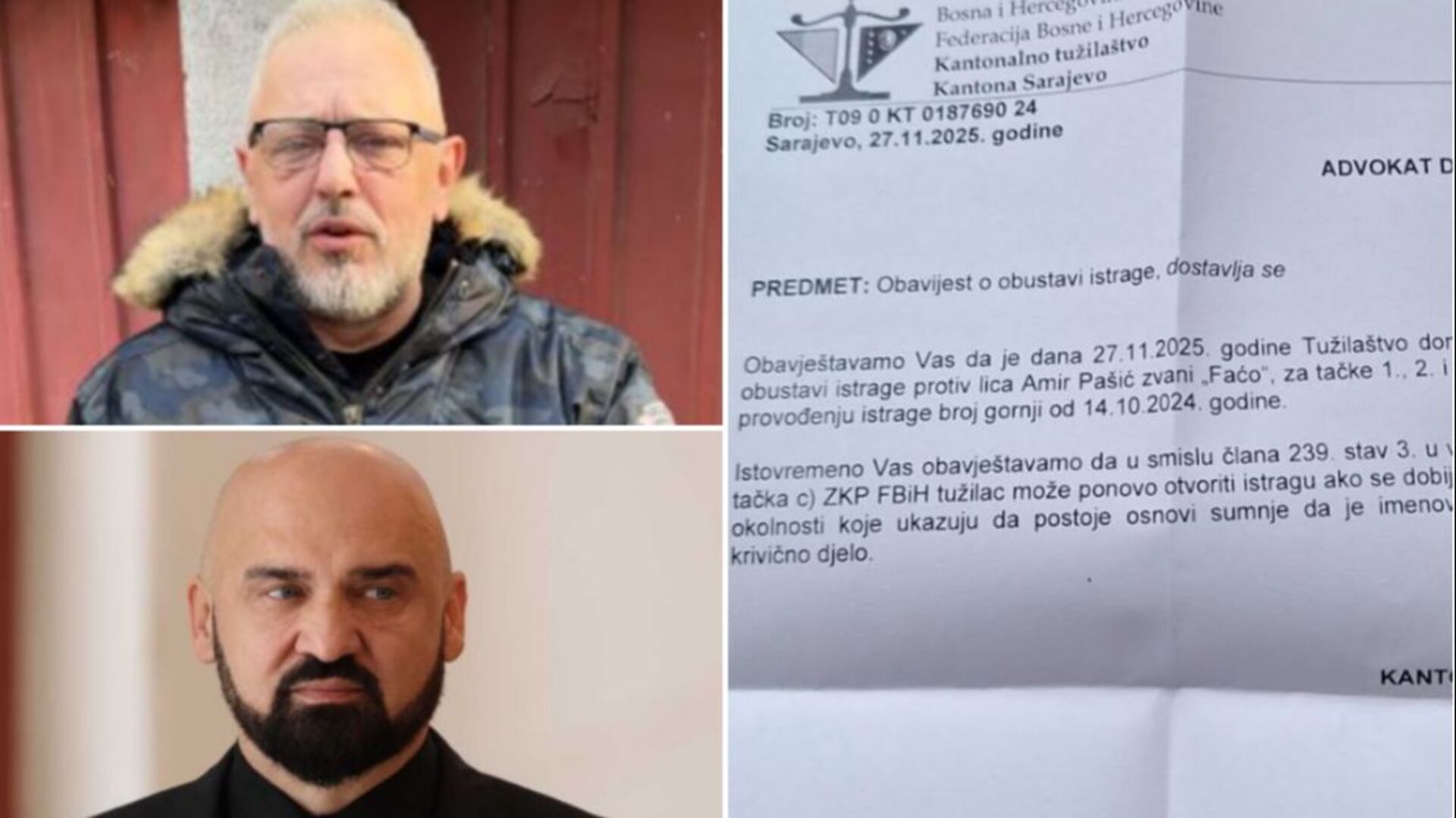 Obustavljena istraga protiv Amira Pašića Faće: Nije ugrozio sigurnost ministra Rame Isaka - slika 1