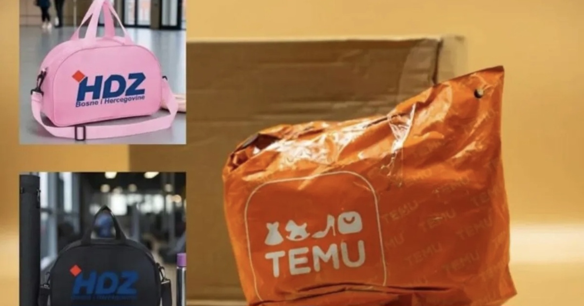 HDZ torbica osvanula na platformi Temu - slika 1
