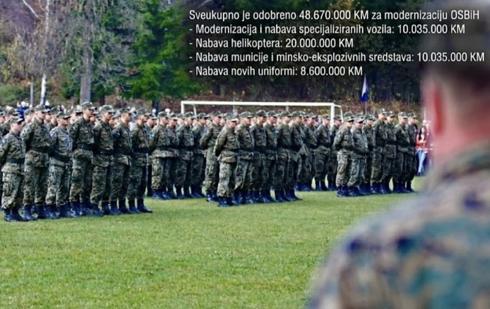 Kreće modernizacija OS BiH: Odobreno 48,67 miliona KM za oružje, municiju, uniforme, vozila... - slika 1