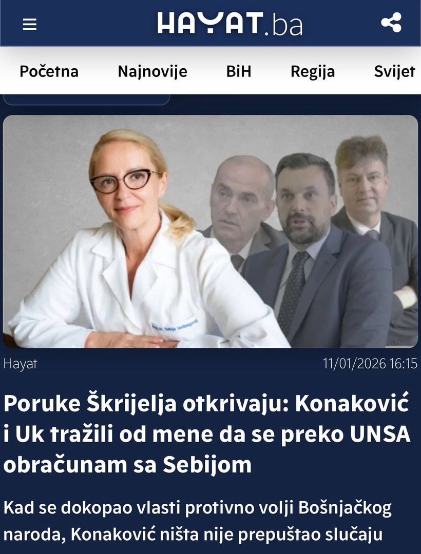 "Ovi mediji se grubo miješaju u istragu koja je u toku sa ciljem da zaštite Sebiju..." - slika 4