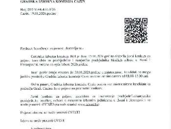 Cazin: Biraju se predsjednici i zamjenici predsjednika biračkih odbora