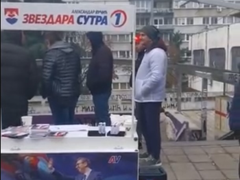 Na štandu Vučićevog SNS-a puštana Thompsonova pjesma "Čavoglave"