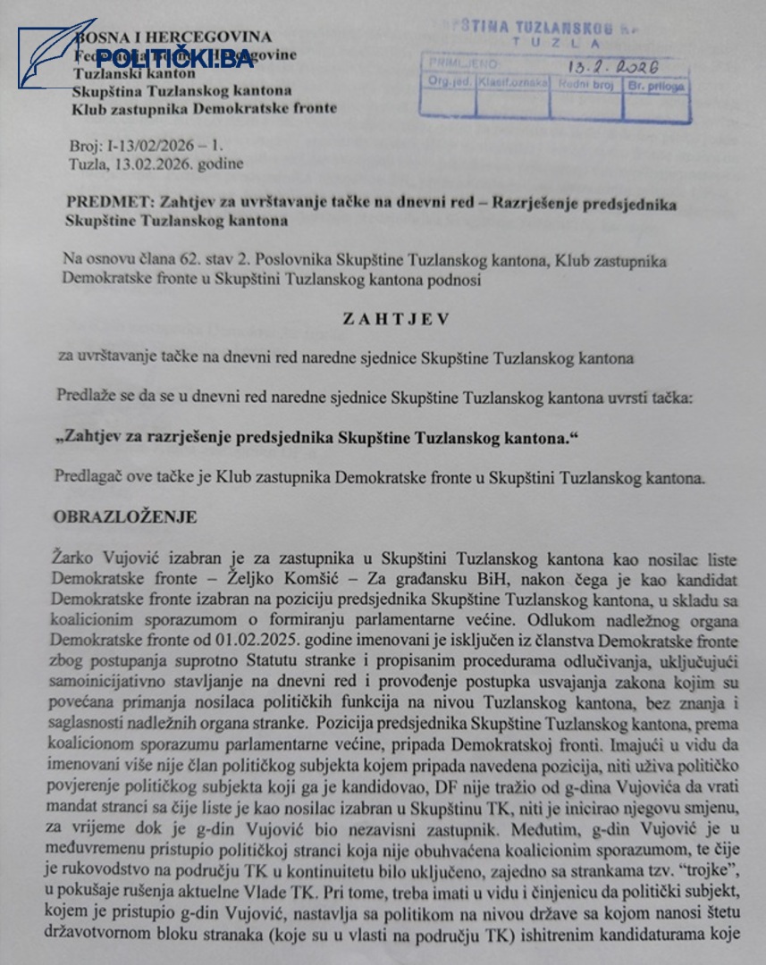 Je li na pomolu nova kriza vlasti u TK: DF zahtjeva smjenu Vujovića - slika 2