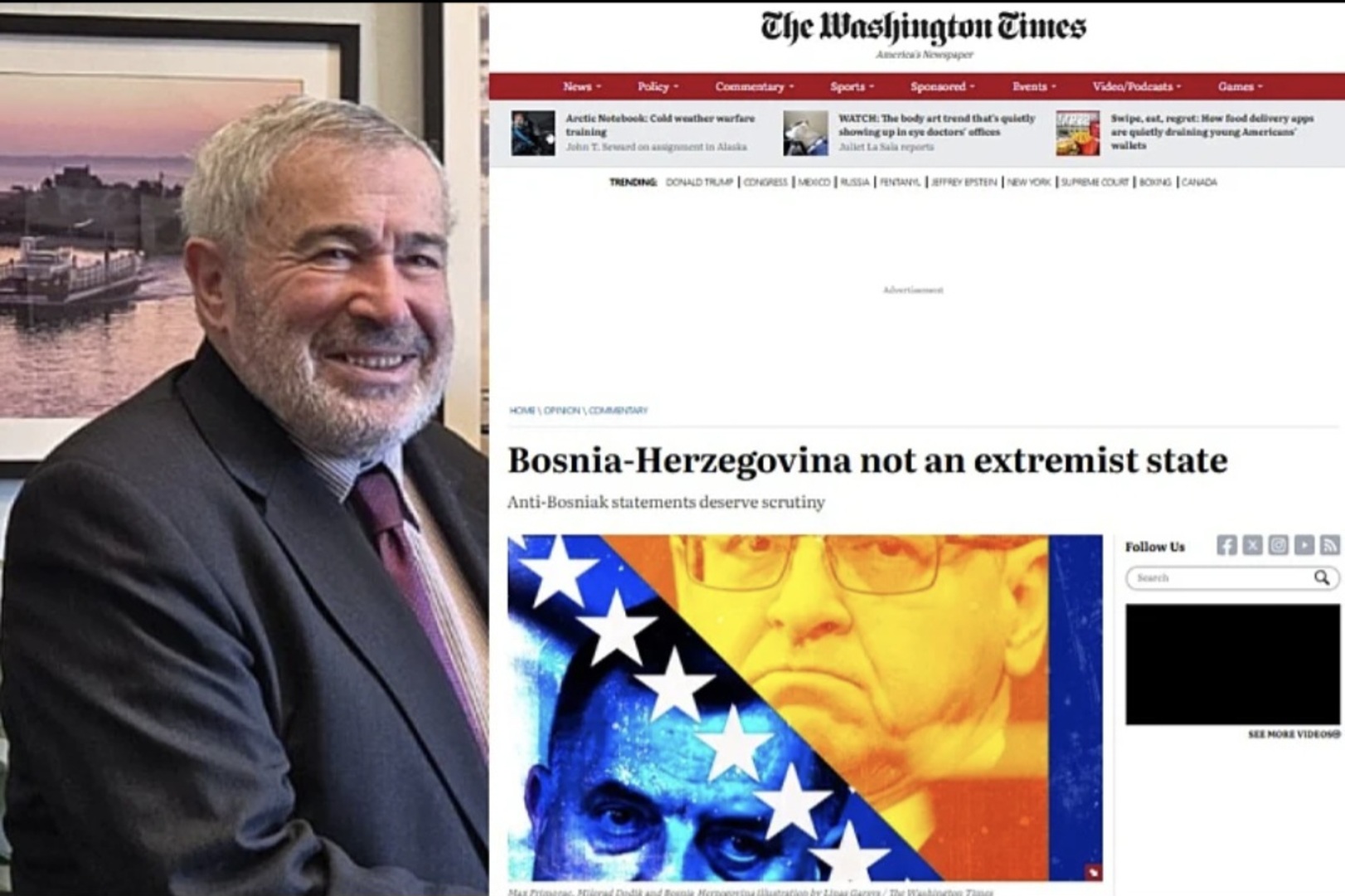 Alkalaj upozorio Amerikance: Važno je da znate ko su Milorad Dodik i Max Primorac - slika 1