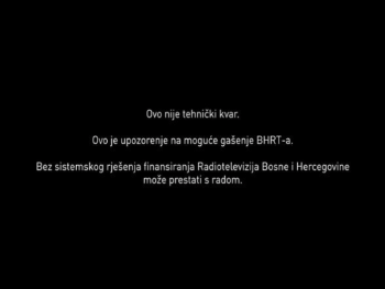 BHRT prekinuo redovno emitovanje programa!