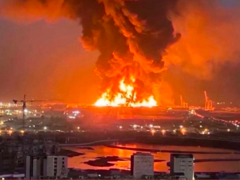 Gori Irak: Američka baza u Erbilu u plamenu