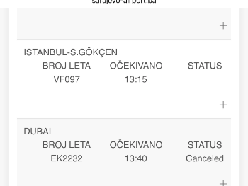 Otkazana evakuacija bh. državljana iz Dubaija