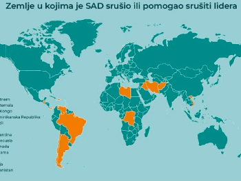 Ovo su sve zemlje u kojima je Amerika rušila vlasti od 1945. godine