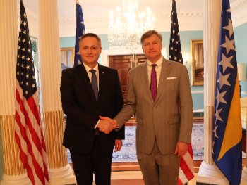 Bećirović razgovarao sa zamjenikom državnog sekretara SAD-a Christopherom  Landauom