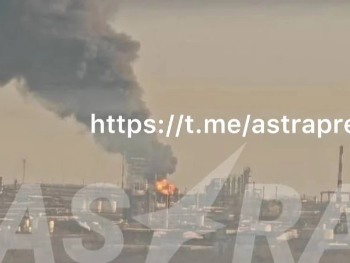 Ukrajinci zapalili veliku rusku rafineriju