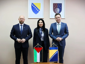 Uk i Okerić upriličili prijem za ambasadoricu Palestine