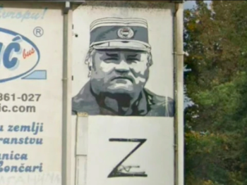 Novi mural zločinca Ratka Mladića uznemirio mještane