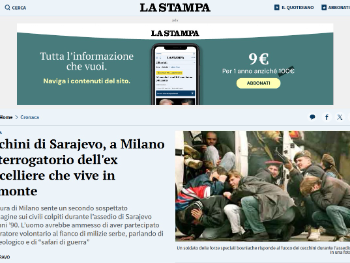 Sarajevo safari: Bivši kancelar, koji živi u Pijemontu, ispitan u Milanu